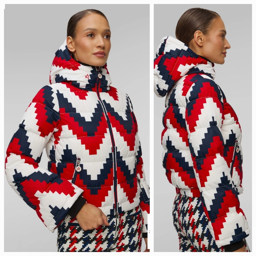 Perfect Moment Red, White, and Blue Ski Jacket